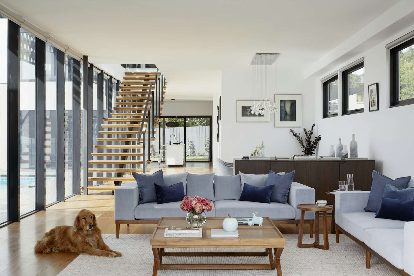 A handed-over room with finished joinery.